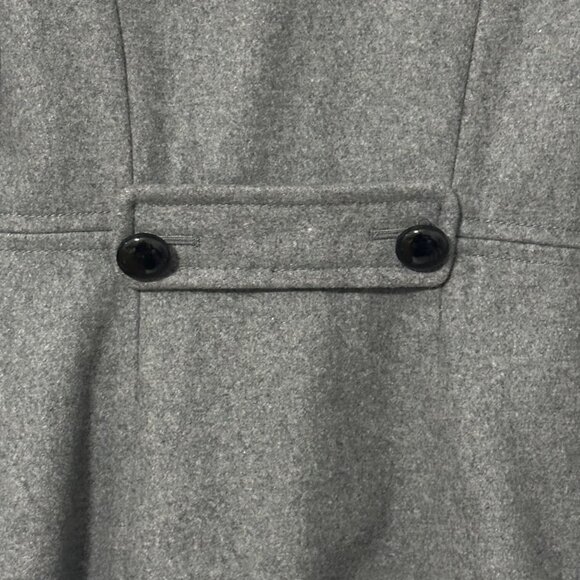 Old Navy Grey Wool Pea Coat, Hip Length, Fully Lined - Picture 5 of 8